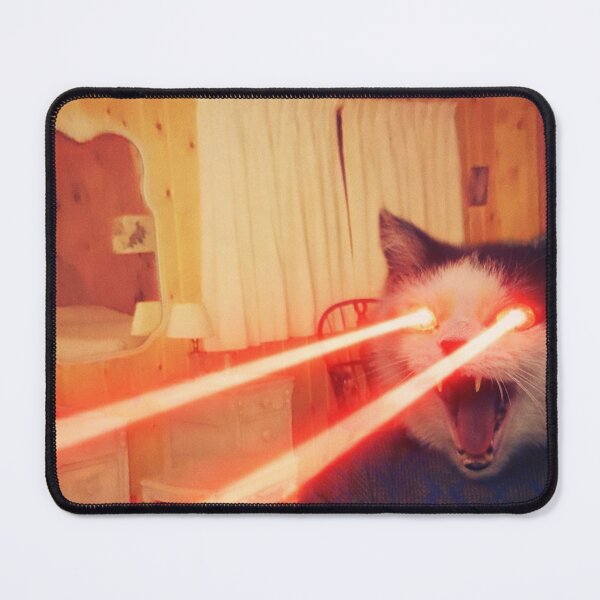 Item preview, Collage Art Cat Shooting Lasers  designed and sold by Cat Haven & Rescue .