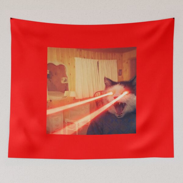 Item preview, Collage Art Cat Shooting Lasers  designed and sold by Cat Haven & Rescue .