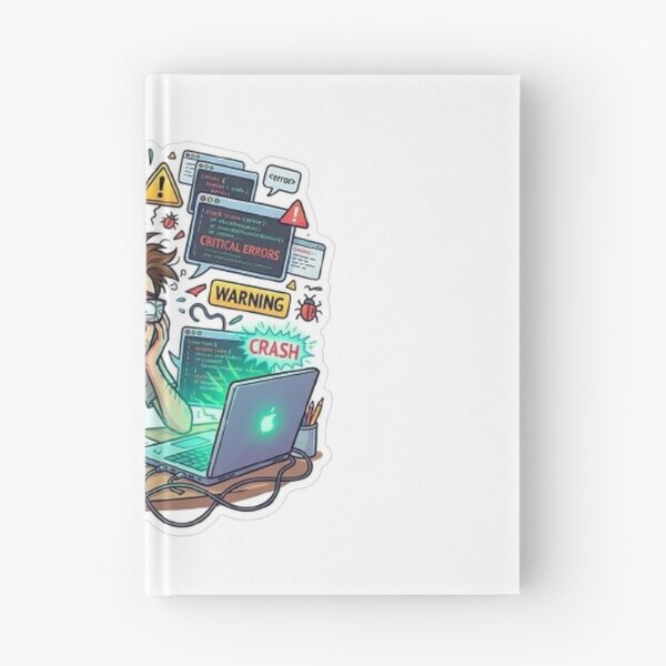 Item preview, Funny Programmer Debugging Life – NullPointerException Error Coding Humor Sticker designed and sold by Noctavia07.