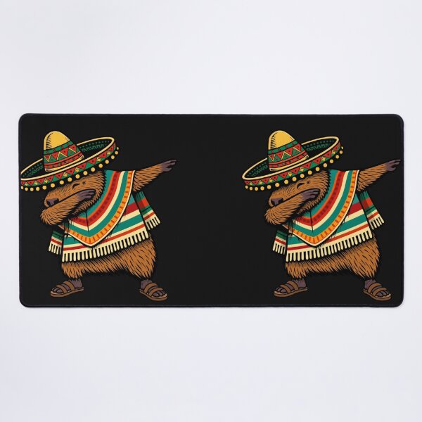Item preview, Dabbing Capybara Mexican Fiesta Sombrero Serape Lover designed and sold by GrumpySableye.