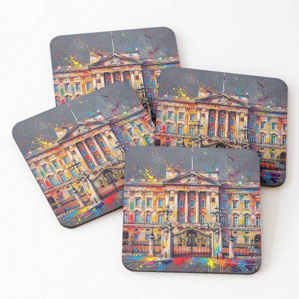 Item preview, Buckingham Palace – Colourful Splatter Abstract Art designed and sold by Printpix.