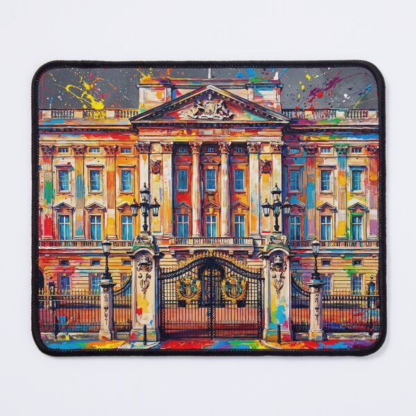 Item preview, Buckingham Palace – Colourful Splatter Abstract Art designed and sold by Printpix.