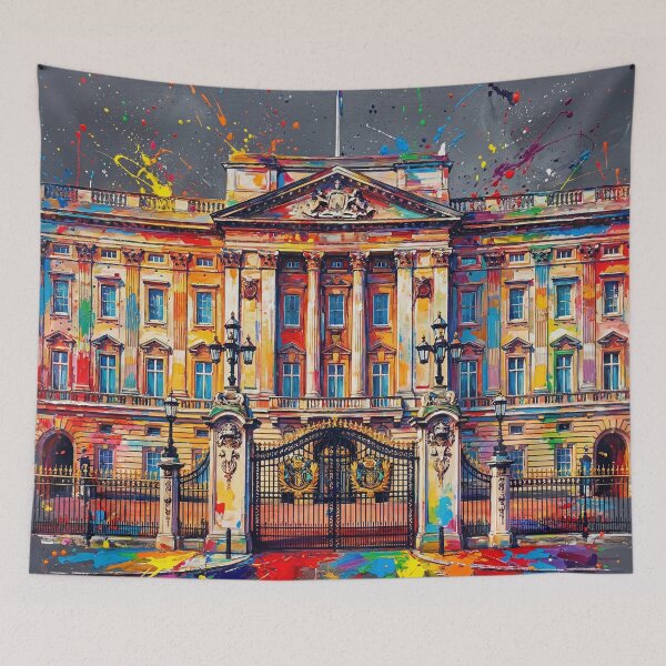 Item preview, Buckingham Palace – Colourful Splatter Abstract Art designed and sold by Printpix.