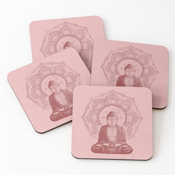 Item preview, Buddha Padma Watercolor - Rose + Ruby designed and sold by Irene Estelle.