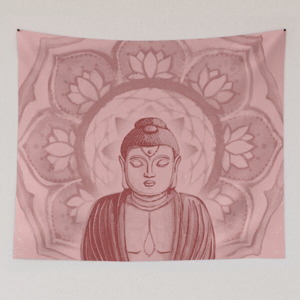 Item preview, Buddha Padma Watercolor - Rose + Ruby designed and sold by Irene Estelle.