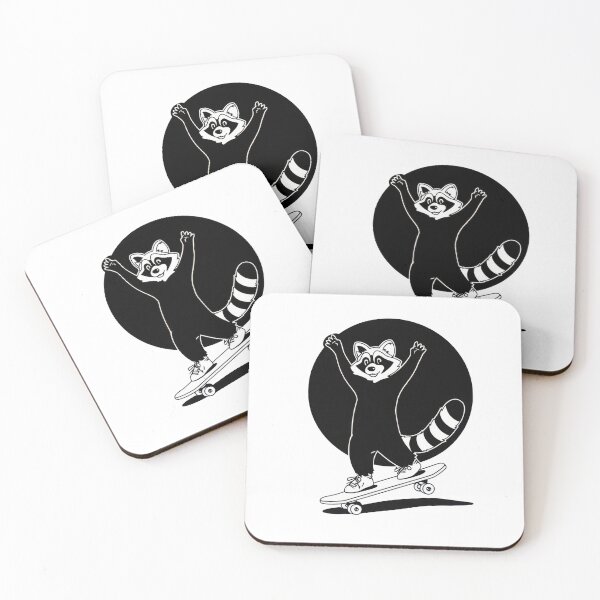 Item preview, Raccoon skater does tricks designed and sold by anytka.