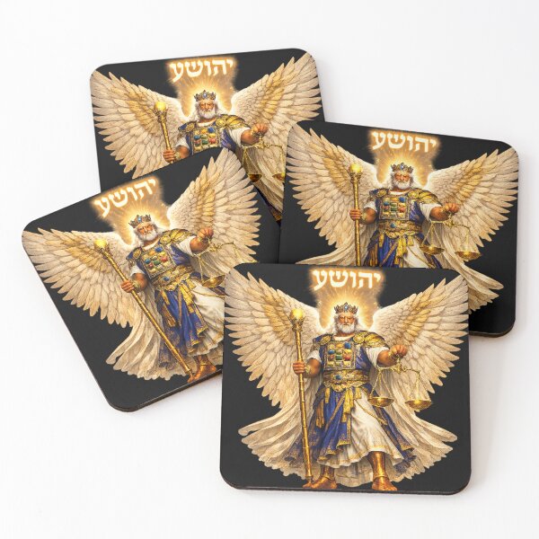 Item preview, Jesus Yehōshua & Michael the Archangel – Divine Warrior Angel Art | Sacred Hebrew Angel Wings Artwork designed and sold by Emoji Emblems.