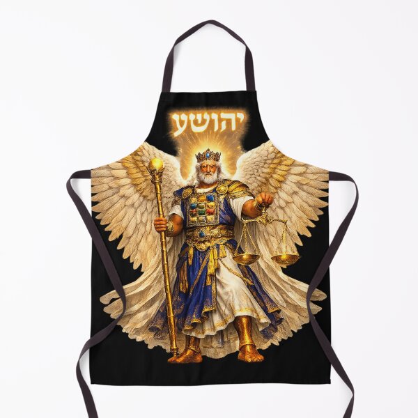 Item preview, Jesus Yehōshua & Michael the Archangel – Divine Warrior Angel Art | Sacred Hebrew Angel Wings Artwork designed and sold by Emoji Emblems.