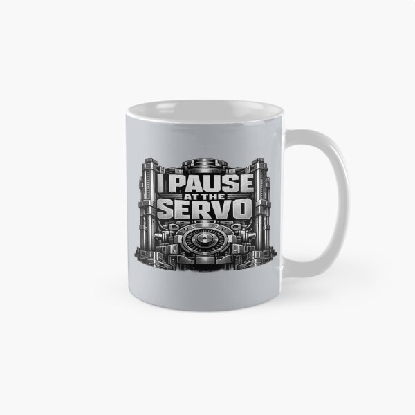Item preview, I PAUSE AT THE SERVO Funny Australian Workwear Shirt designed and sold by POD DYNASTY | Original Print On Demand T-Shirt Graphics.