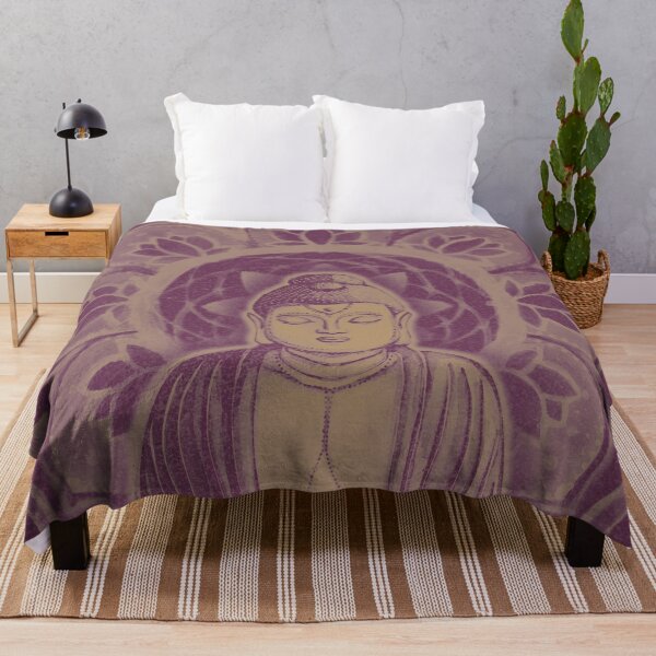 Item preview, Buddha Padma Watercolor - Beet + Fawn designed and sold by Irene Estelle.