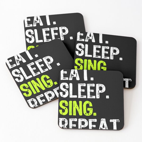Item preview, Eat Sleep Sing Repeat Singer Singing Funny designed and sold by SethHHoward.