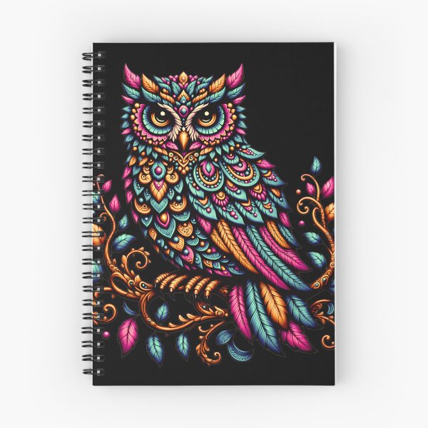 Item preview, Colorful Mandala Owl – Boho Ornamental Owl Art, Vibrant Folk Bird Illustration designed and sold by ArcticFoxStudio.