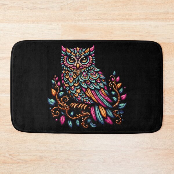 Item preview, Colorful Mandala Owl – Boho Ornamental Owl Art, Vibrant Folk Bird Illustration designed and sold by ArcticFoxStudio.