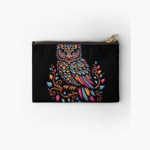 Item preview, Colorful Mandala Owl – Boho Ornamental Owl Art, Vibrant Folk Bird Illustration designed and sold by ArcticFoxStudio.