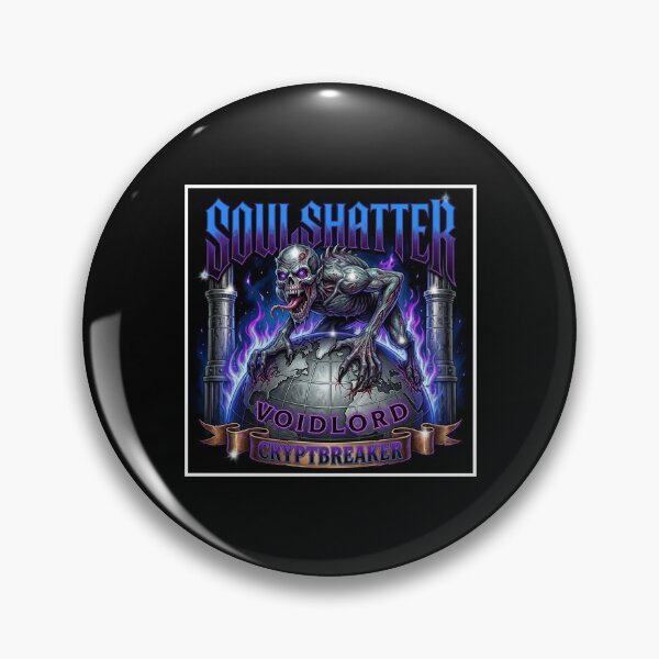 Item preview, Soulshatter Voidlord - Cryptbreaker Demon Metal Skull bikers designed and sold by Italian Ink Studio.