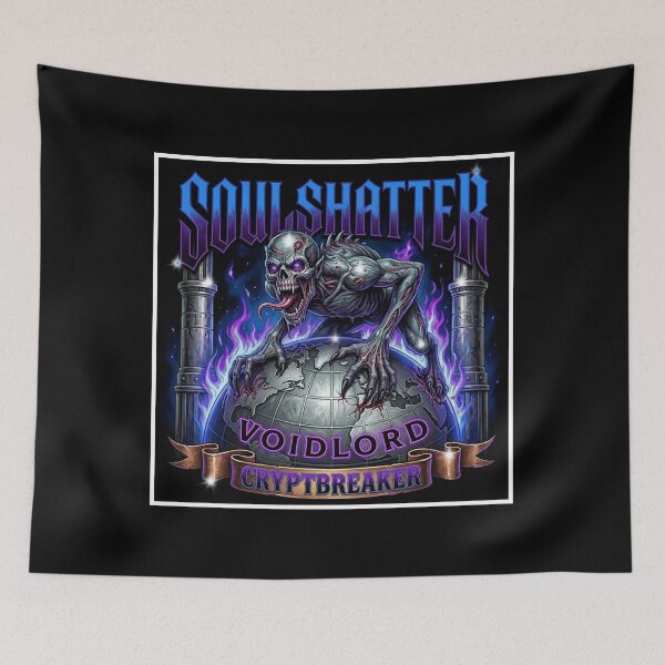 Item preview, Soulshatter Voidlord - Cryptbreaker Demon Metal Skull bikers designed and sold by Italian Ink Studio.