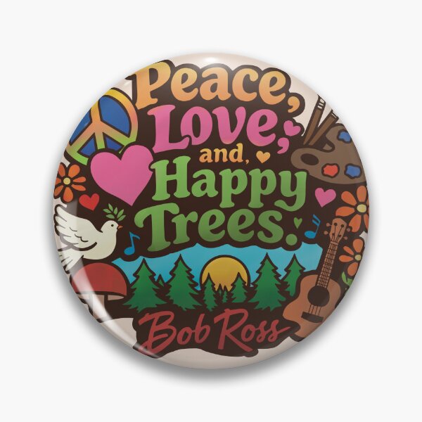 Item preview, Bob Ross designed and sold by ChunkByChunk.