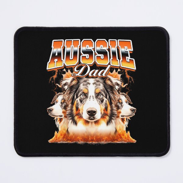 Item preview, Aussie Dad Australian Shepherd Dog Father's Day 90s Bootleg designed and sold by PaulTSchafer.