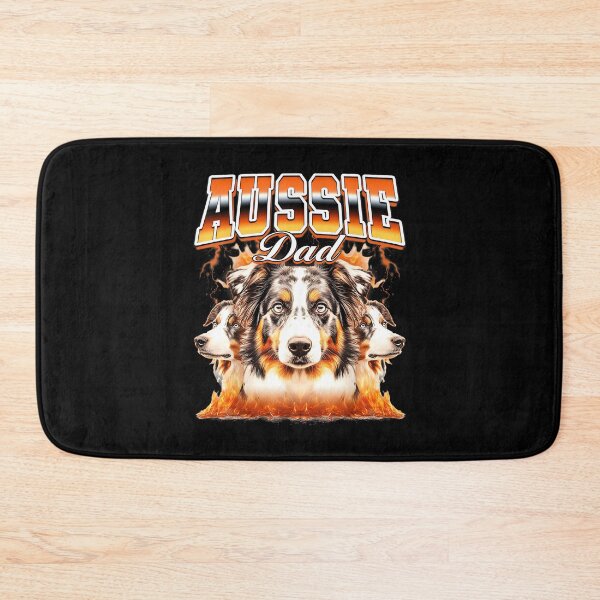 Item preview, Aussie Dad Australian Shepherd Dog Father's Day 90s Bootleg designed and sold by PaulTSchafer.