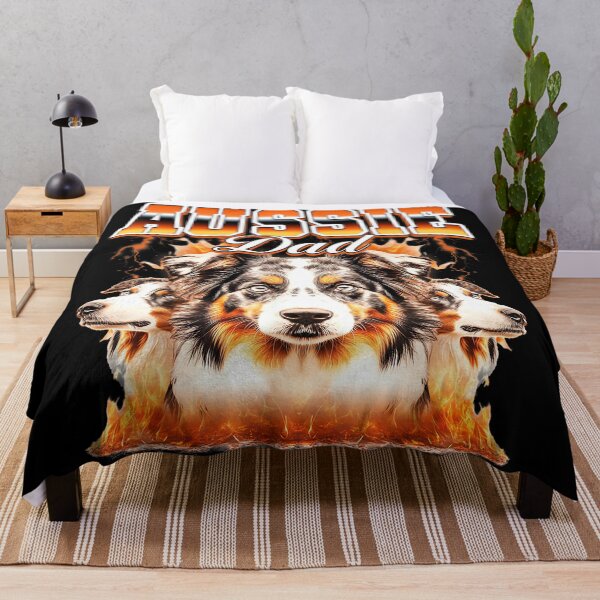Item preview, Aussie Dad Australian Shepherd Dog Father's Day 90s Bootleg designed and sold by PaulTSchafer.