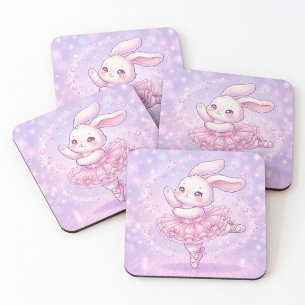Item preview, Cute Cartoon Ballerina Bunny Kawaii Pastel designed and sold by ryanguas.