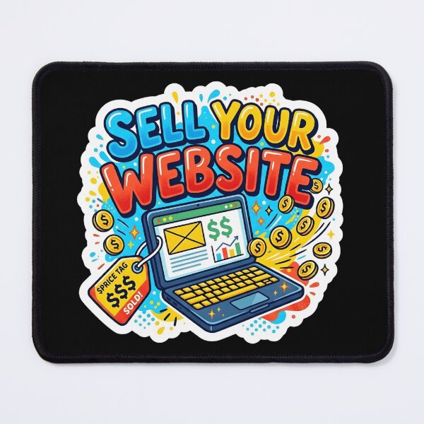 Item preview, Sell Your Website - Funny Laptop Price Tag Sticker Design designed and sold by WowDezign.