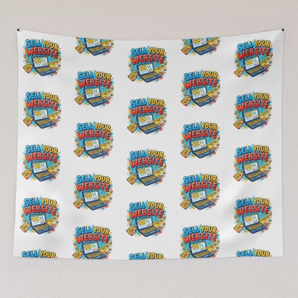 Item preview, Sell Your Website - Funny Laptop Price Tag Sticker Design designed and sold by WowDezign.