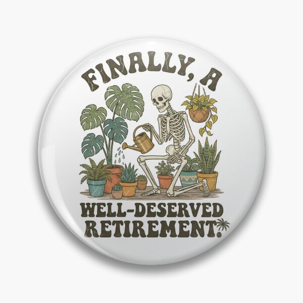 Item preview, Finally A Well-Deserved Retirement Working To Death Skeleton Funny Sarcastic designed and sold by DraftAndDoneArt.