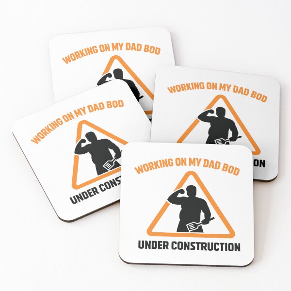 Item preview, Working on My Dad Bod Under Construction Sign designed and sold by FunFitLife Studio.