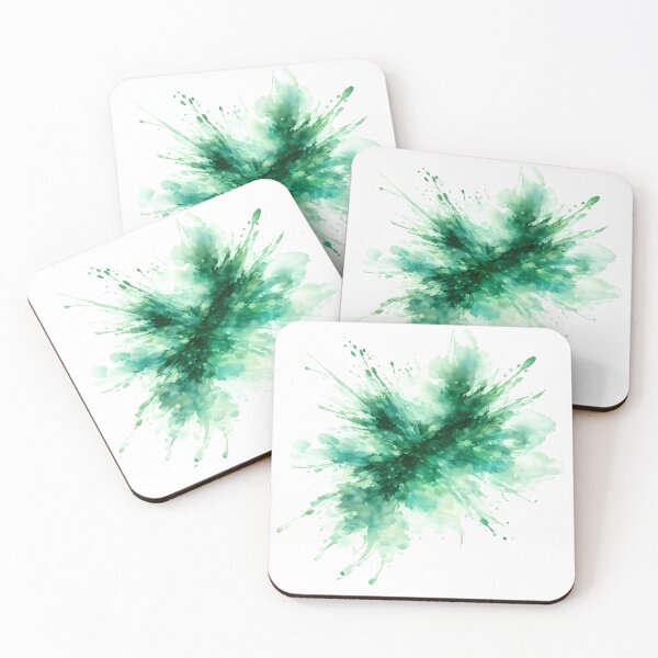 Item preview, Abstract Green Watercolor Color Explosion Splash designed and sold by giachem99.