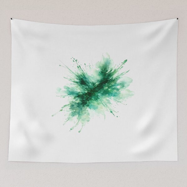 Item preview, Abstract Green Watercolor Color Explosion Splash designed and sold by giachem99.