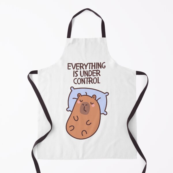Item preview, Everything Is Under Control Sleeping Capybara designed and sold by SilverOutlining.