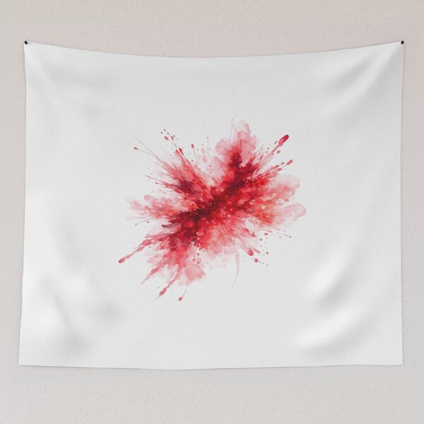 Item preview, Abstract Red Watercolor Color Explosion Splash designed and sold by giachem99.