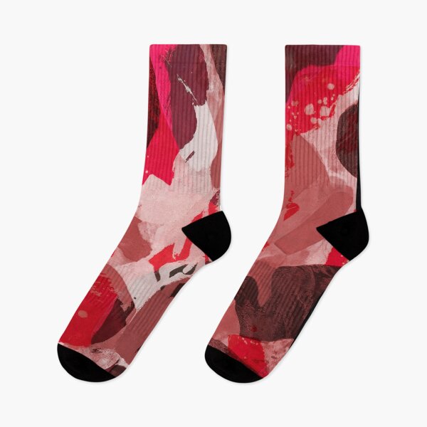 Item preview, Scarlet Layers - Modern Red and Pink Abstract Expressionism designed and sold by NickDedidis.