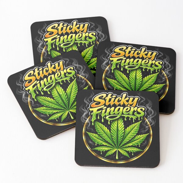 Item preview, Sticky Fingers Marijuana - Golden Leaf Urban Streetwear Art designed and sold by Prestige Parlor.