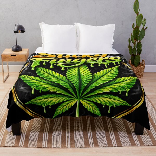 Item preview, Sticky Fingers Marijuana - Golden Leaf Urban Streetwear Art designed and sold by Prestige Parlor.
