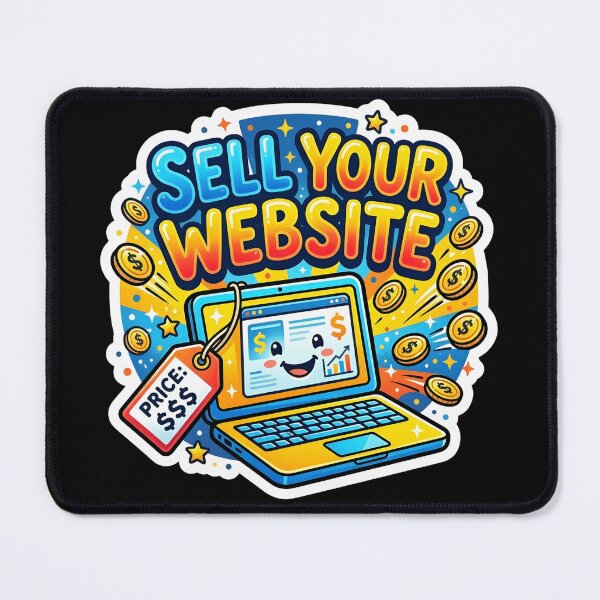 Item preview, Sell Your Website - Funny Laptop Price Tag Sticker Design designed and sold by WowDezign.
