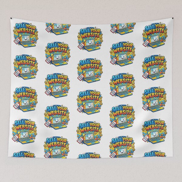 Item preview, Sell Your Website - Funny Laptop Price Tag Sticker Design designed and sold by WowDezign.