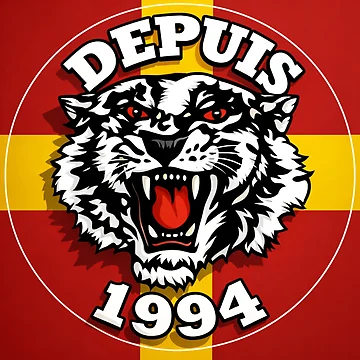 Aperçu de l'œuvre Tigres Rouges 1994 Voix Lensois de canvasriddle