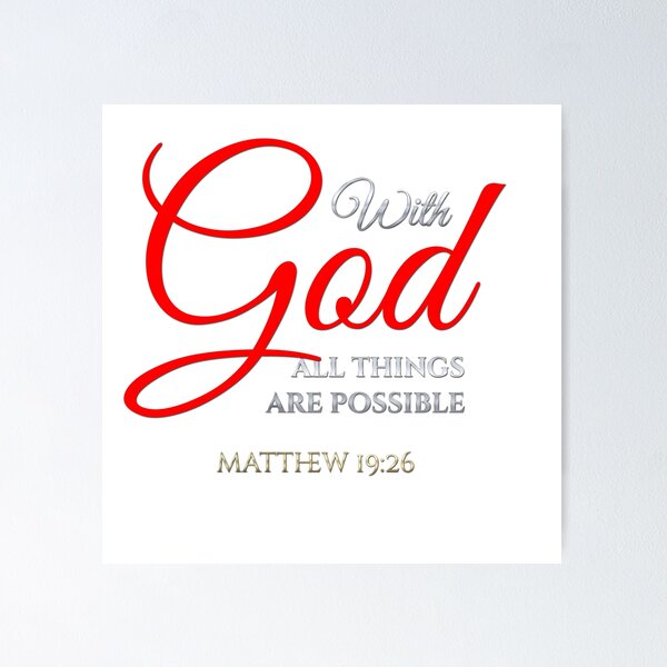 Item preview, With God All Things Are Possible Matthew 19 26 designed and sold by djpraxis.