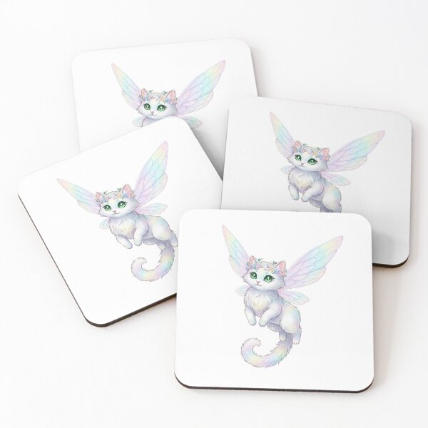 Item preview, Cute Fairy Kitty Magical Cat designed and sold by SOUFIANE1991.