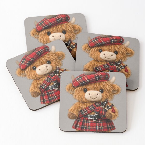Item preview, Scottish cow with plush bagpipes designed and sold by Sartawsky.