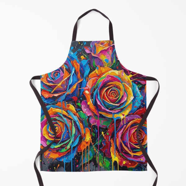Item preview, Abstract Colorful Rose Bouquet – Vibrant Floral Painting designed and sold by Printpix.
