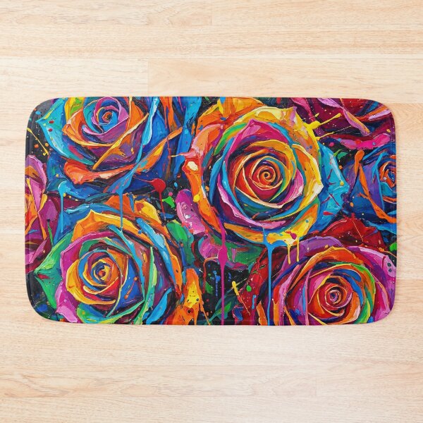 Item preview, Abstract Colorful Rose Bouquet – Vibrant Floral Painting designed and sold by Printpix.