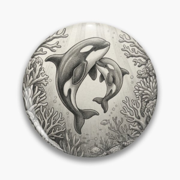 Item preview, Whale raising a calf designed and sold by PP&RAINBOW SHOP.
