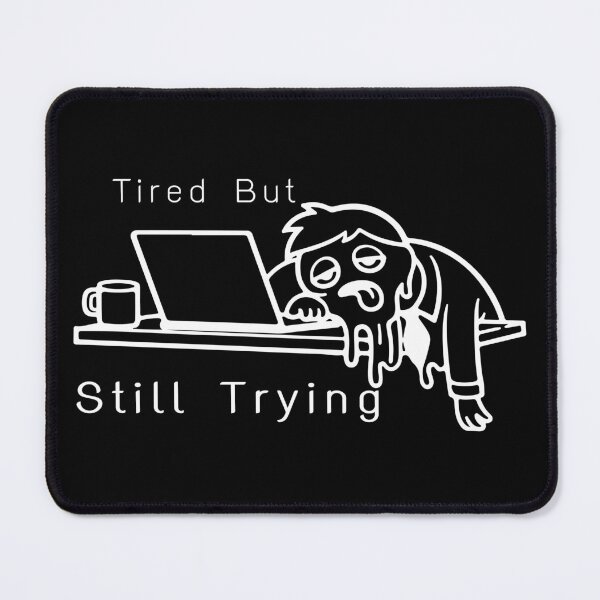 Item preview, Tired But Still Trying Office Worker T-Shirt - Funny Burnout Employee Melting Like Ice Cream Cartoon, Relatable Work Life Meme Graphic Tee designed and sold by Oddly Yours Goods.