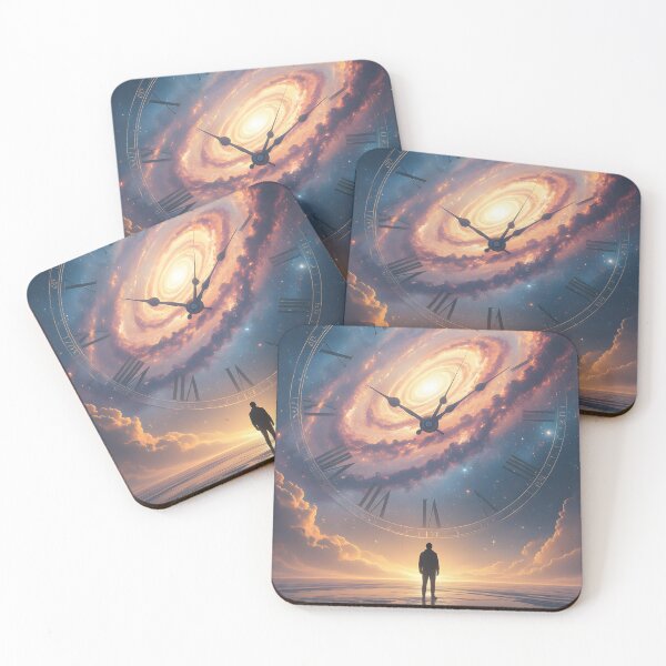 Item preview, Time and Universe Concept Art | Surreal Cosmic Clock  designed and sold by SoulGraphixx.