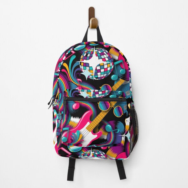 Item preview, Retro Disco Guitar Neon Pattern – 80s Music Party Aesthetic designed and sold by Sveta Aho.