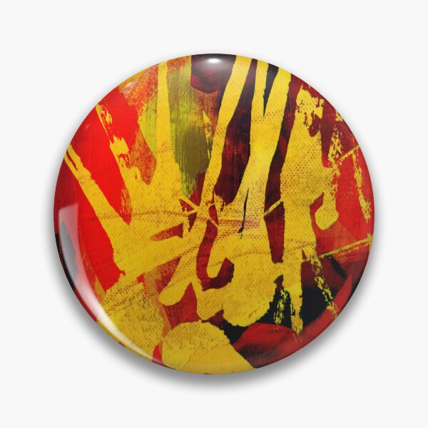 Item preview, Scarlet Storm - Bold Red, Black & Yellow Abstract Expressionism designed and sold by NickDedidis.