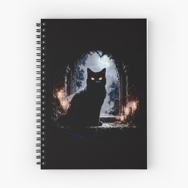 Item preview, Moonlit Gothic Cat with Enchanted Eyes designed and sold by Helios Be. Lavsh.